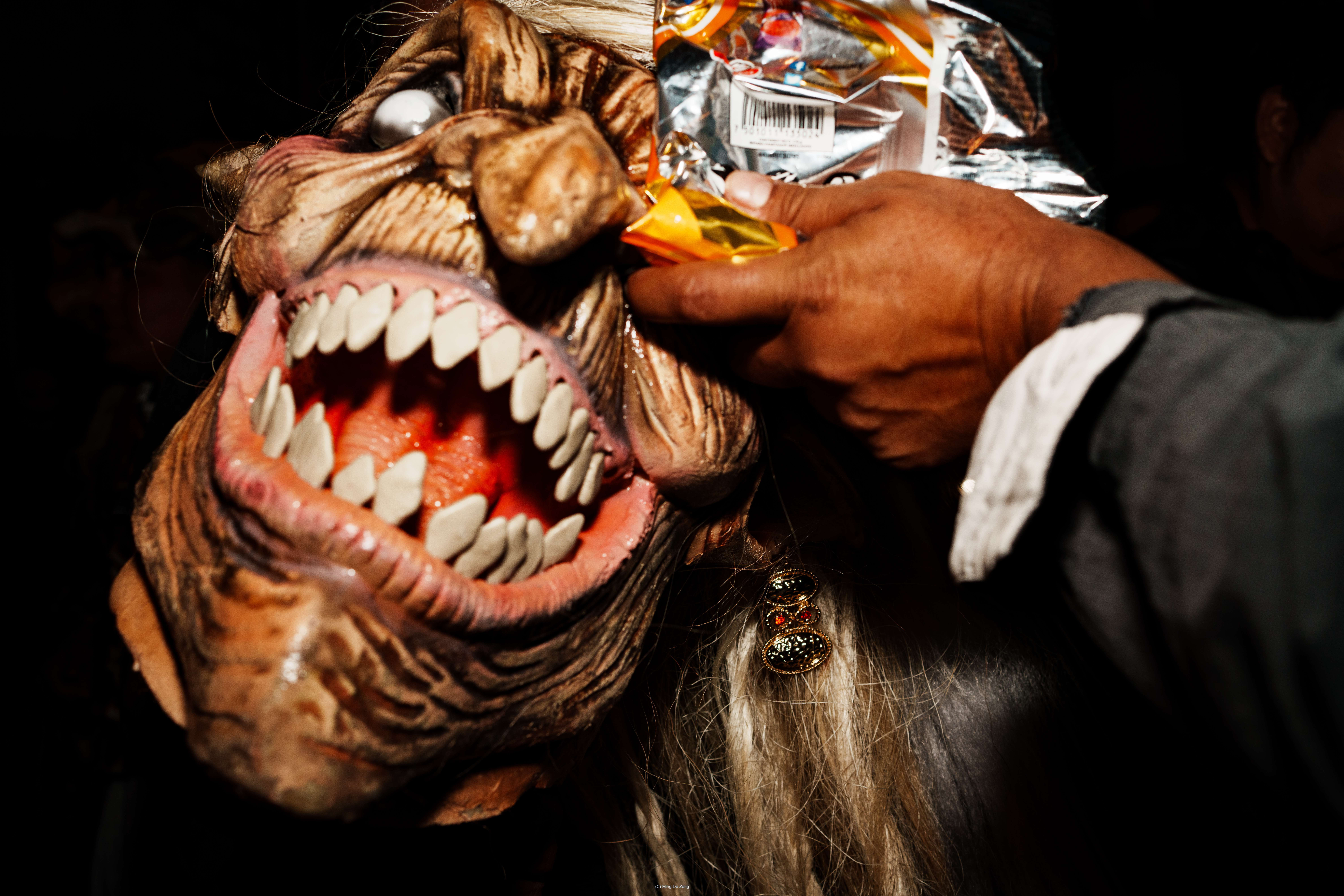 百鬼夜行. 一组夜间影像，将东亚的鬼怪想象与瓦哈卡对死亡的庆典式相遇并置。